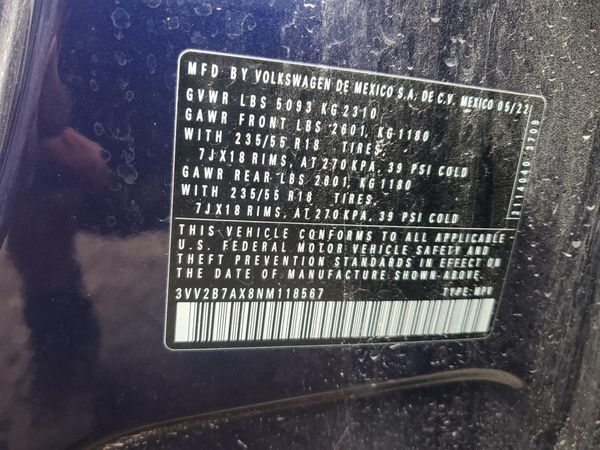 2022 VOLKSWAGEN TIGUAN