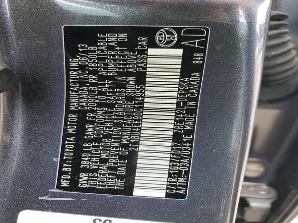 2013 TOYOTA COROLLA — VINS
