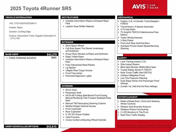 2025 TOYOTA 4RUNNER