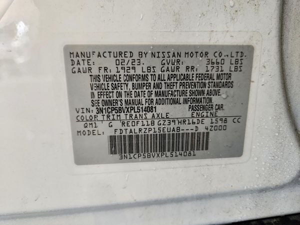 2023 NISSAN KICKS S — VINS
