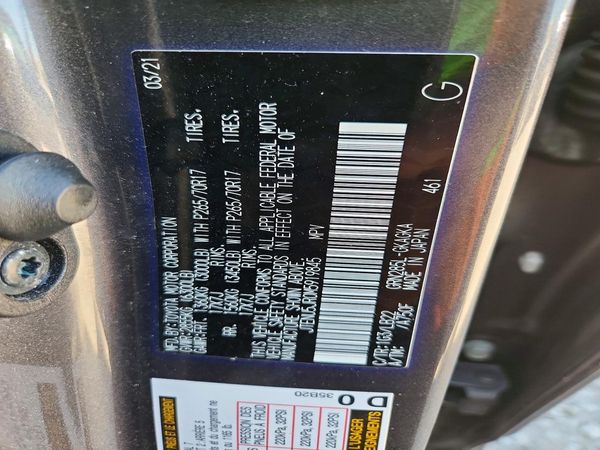 2021 TOYOTA 4RUNNER SRS Prem — VINS