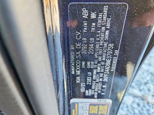2021 KIA FORTE FE, LXS — VINS