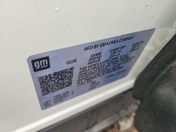 2026 CHEVROLET TRAILBLZR LT — VINS
