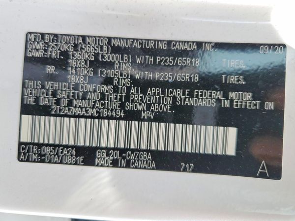 2021 LEXUS RX 350 350 Base — VINS