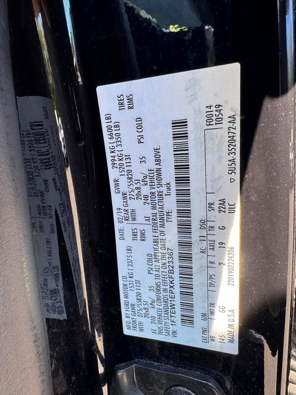 2019 FORD F150