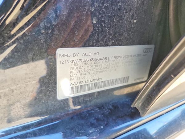 2014 AUDI A4 quattro Premium Plus — VINS
