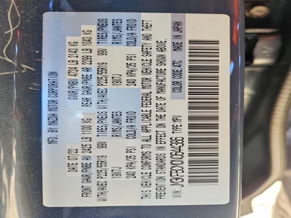 2022 MAZDA CX-5 Preferred Package — VINS