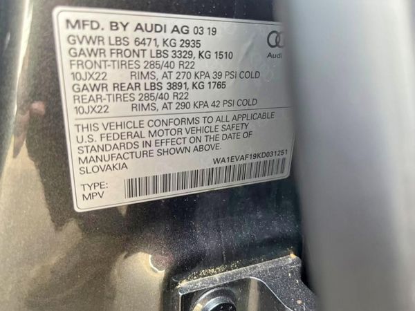 2019 AUDI Q8