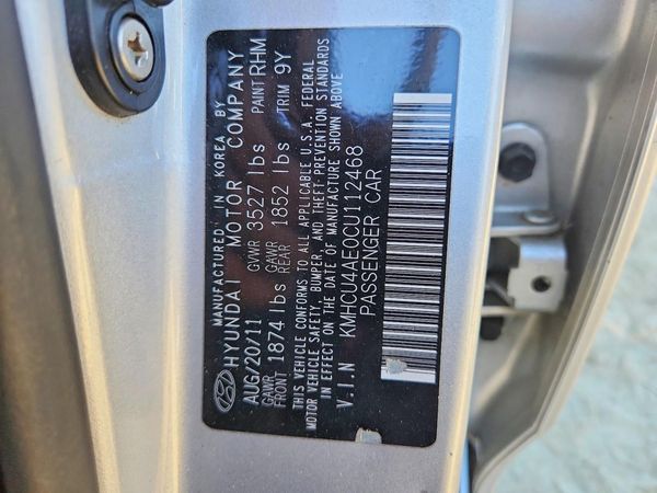 2012 HYUNDAI ACCENT GLS (Middle grade) — VINS