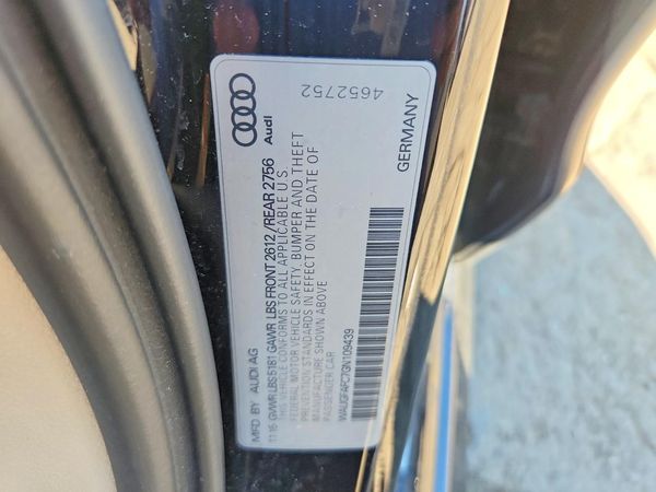 2016 AUDI A6 quattro Premium Plus — VINS