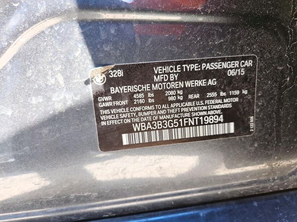 2015 BMW 328 xDrive SA — VINS