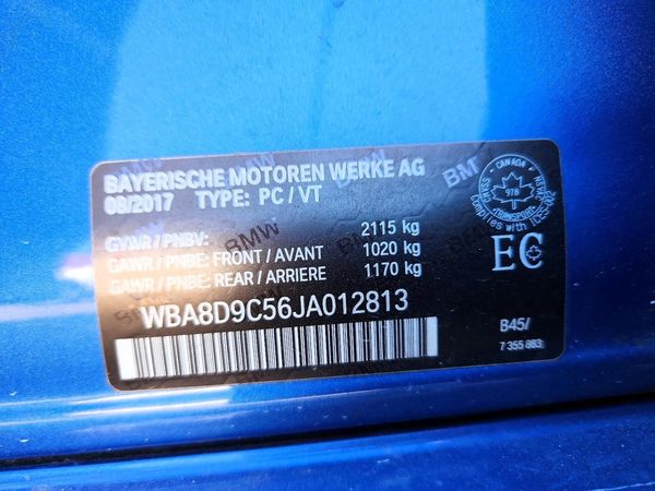 2018 BMW 330 xDrive — VINS