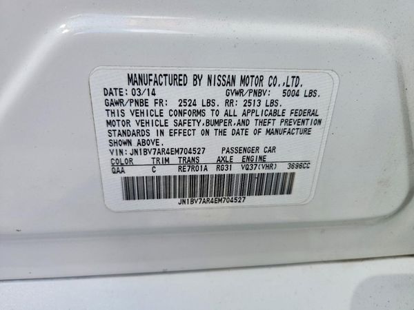 2014 INFINITI Q50 — VINS
