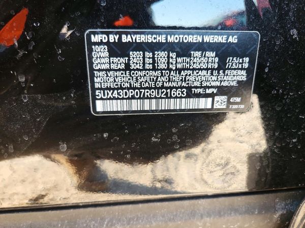 2024 BMW X3 sDrive30i — VINS