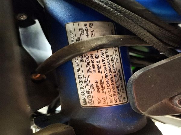 2022 CF MOTO ALL OTHER — VINS