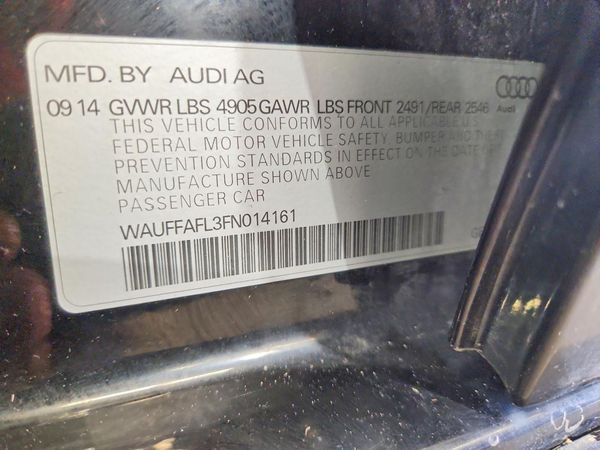 2015 AUDI A4 — VINS