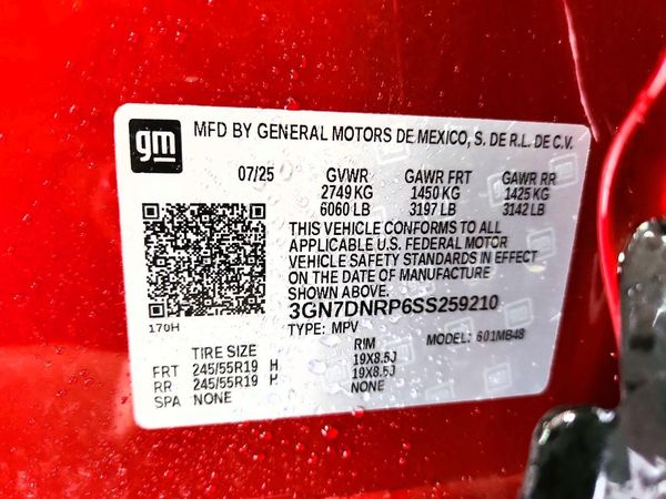 2025 CHEVROLET EQUINOX LT 2 PDE — VINS