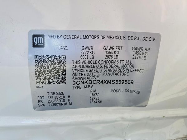 2021 CHEVROLET BLAZER 2LT — VINS
