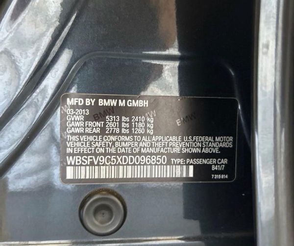 2013 BMW M5