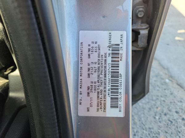 2012 MAZDA 3 Touring/GS — VINS