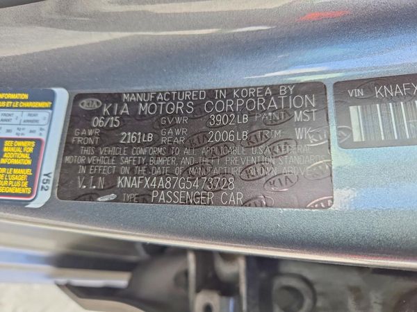 2016 KIA FORTE — VINS