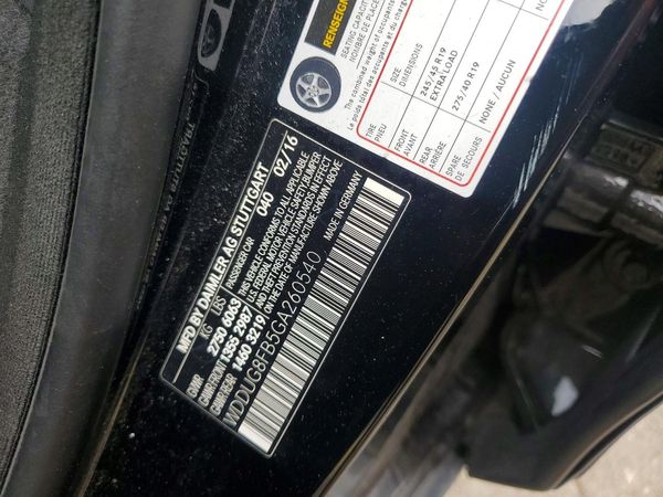2016 MERCEDES-BENZ S S550-4M — VINS