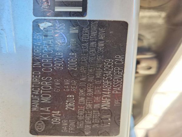 2015 KIA FORTE — VINS