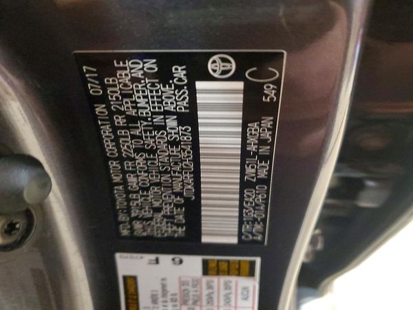 2017 TOYOTA PRIUS — VINS