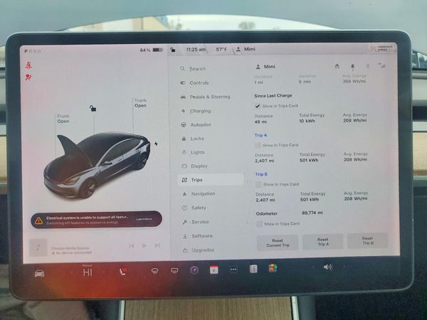 2019 TESLA MODEL 3 — ODOM