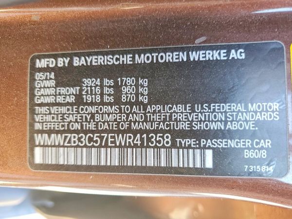 2014 MINI COOPER — VINS