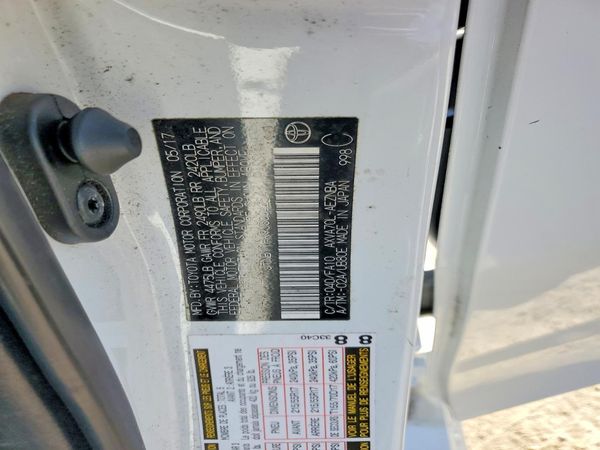 2018 TOYOTA CAMRY LE/SE/XLE/XSE — VINS