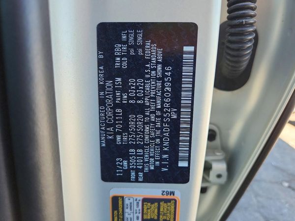 2024 KIA EV9 Land — VINS