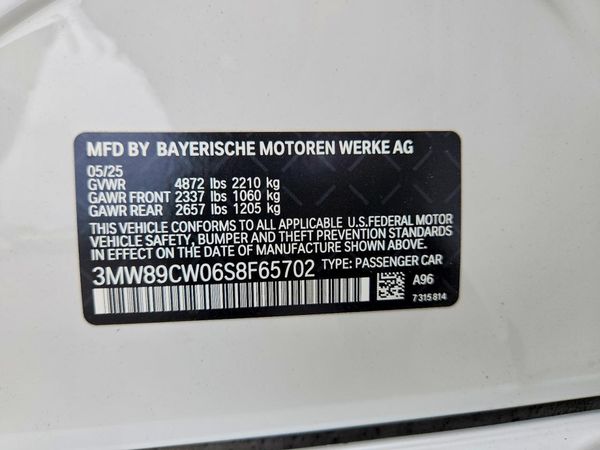 2025 BMW 330XI xDrive — VINS