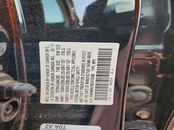 2014 HONDA CRV EX-L — VINS