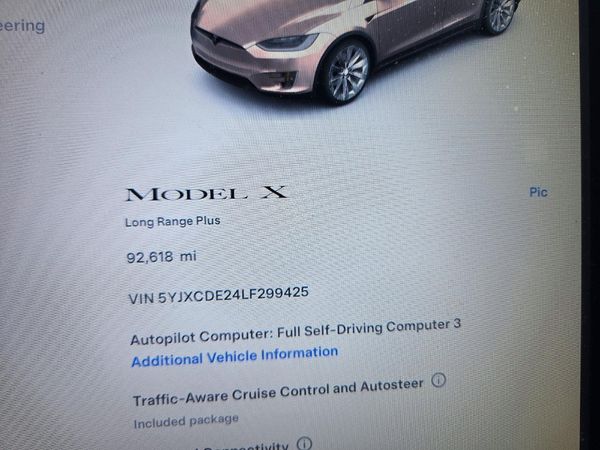 2020 TESLA MODEL X — ODOM