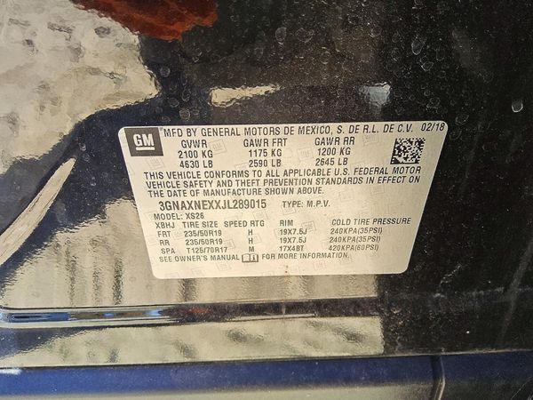 2018 CHEVROLET EQUINOX Premier (2LZ) — VINS