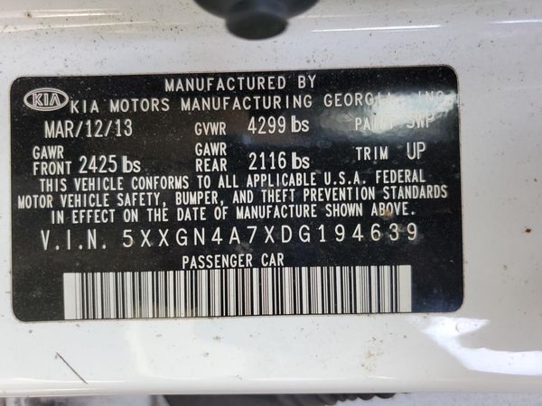 2013 KIA OPTIMA