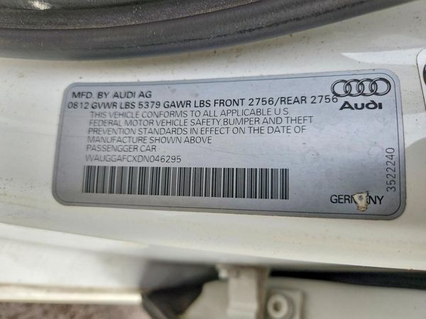 2013 AUDI A6 quattro Premium Plus — VINS