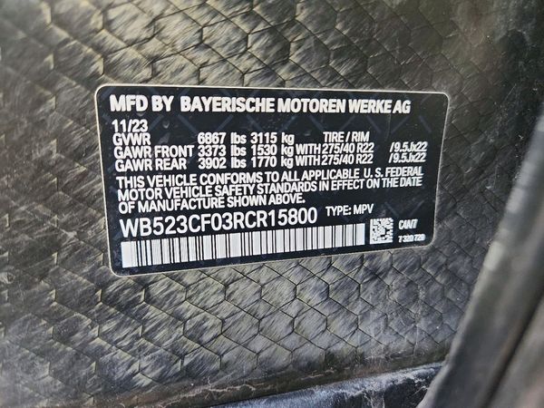 2024 BMW ALL OTHER xDrive50 — VINS