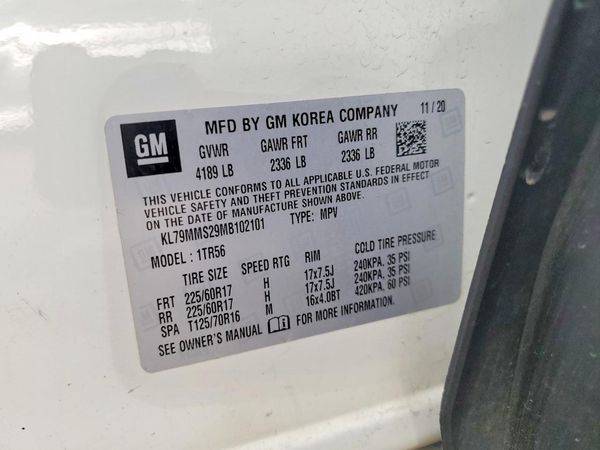 2021 CHEVROLET TRAILBLAZE LS — VINS