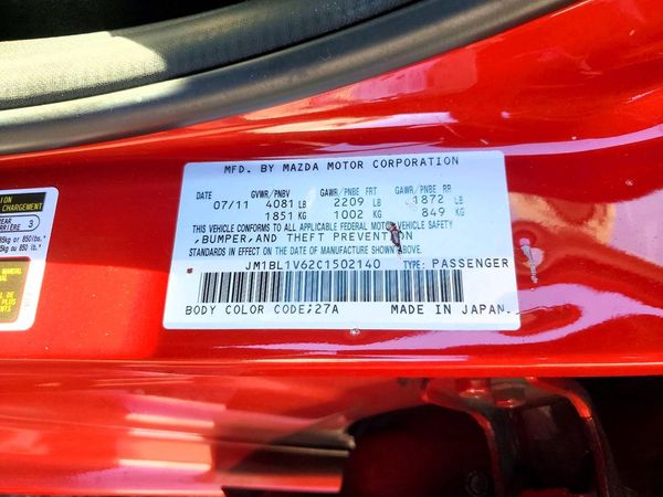 2012 MAZDA MAZDA3 Touring/GS — VINS