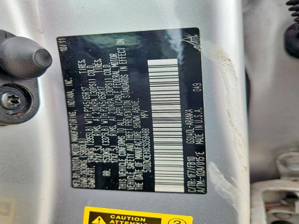 2012 TOYOTA HIGHLANDER Base/Hybrid — VINS