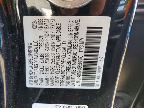 2024 HONDA CRV Sport-L — VINS