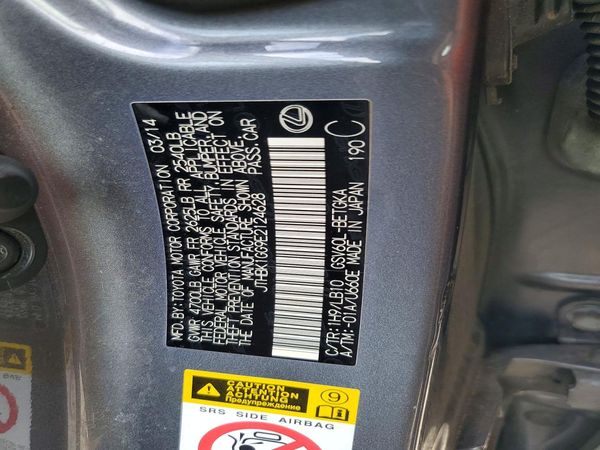 2014 LEXUS ES350 350 — VINS