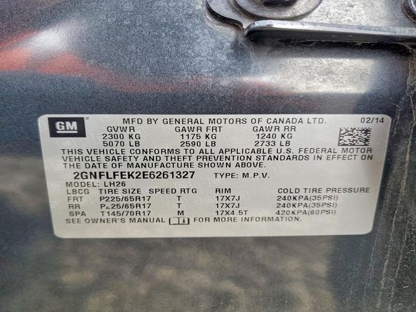 2014 CHEVROLET EQUINOX 1LT — VINS