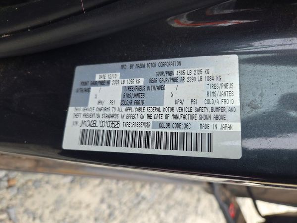 2012 MAZDA 5 Sport/GX — VINS