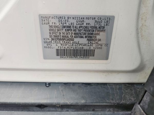 2023 NISSAN KICKS S — VINS
