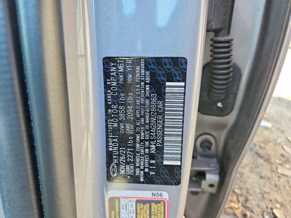 2022 HYUNDAI ELANTRA SEL w/ Convenience Pkg — VINS