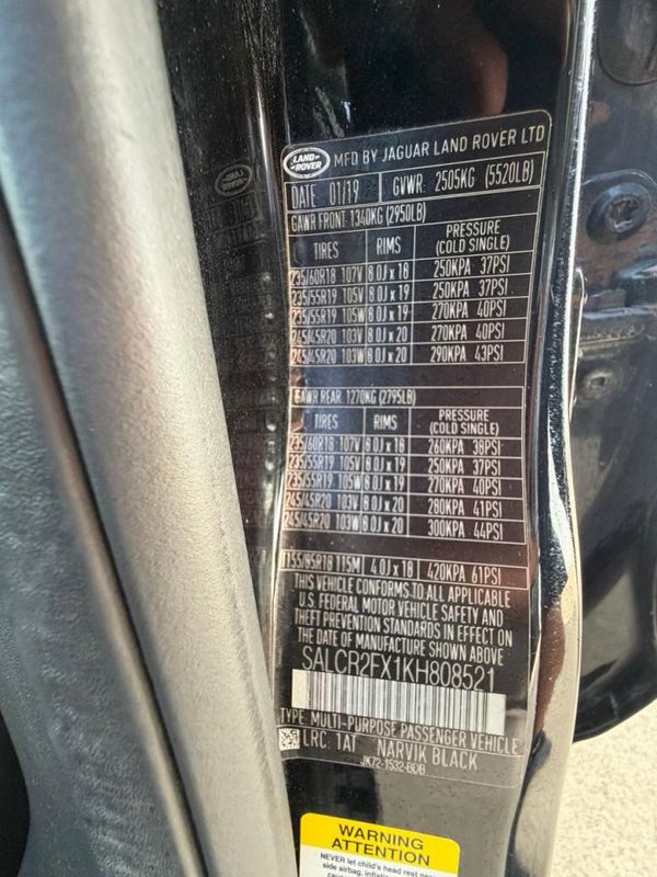 2019 LAND ROVER DISCOVERY SPORT HSE/Landmark Edition