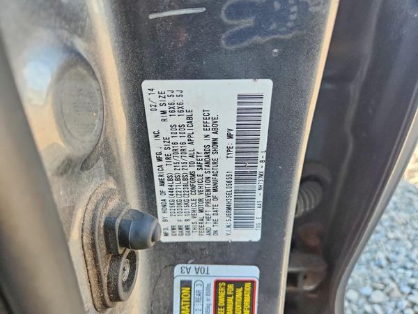 2014 HONDA CRV LX — VINS
